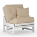 Arden Classic White Armless Chair & Cushion Set - NF-ARDN-SW-CH-SET#