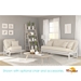 Arden White Full Size Futon & Chair Roomset - NF-ARDN-SW-CHFL-RMSET#