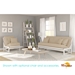 Arden White Full Size Futon & Chair Roomset - NF-ARDN-SW-CHFL-RMSET#