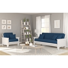 Cottage Studio White Queen Size Futon & Chair Roomset